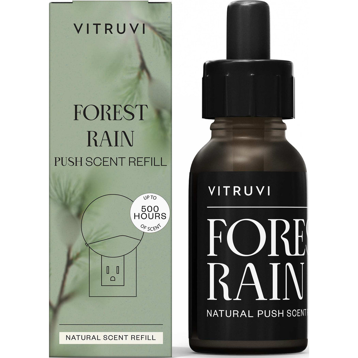 Vitruvi Plug-In Wall Diffuser Bundle with Forest Rain Scent Refill