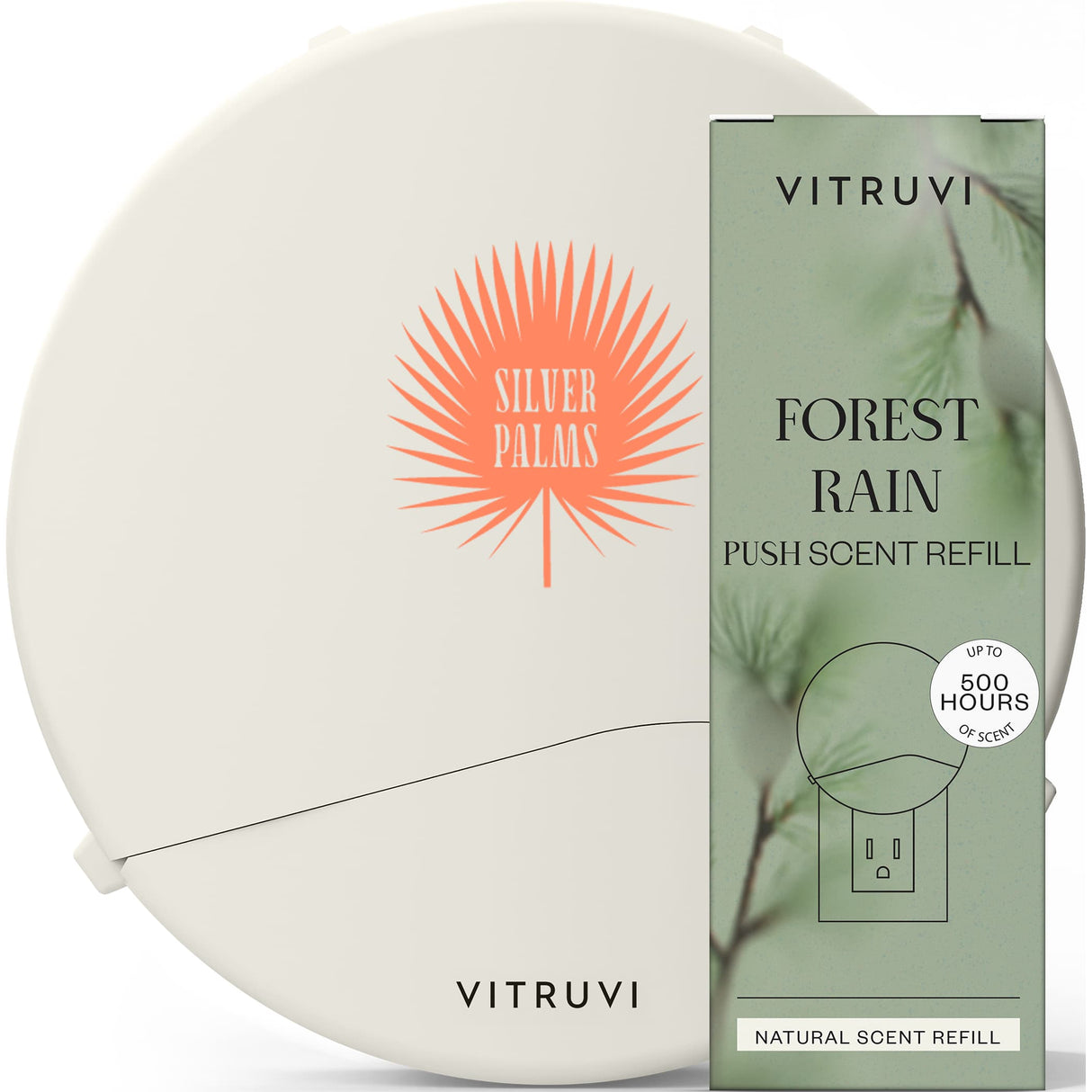 Vitruvi Plug-In Wall Diffuser Bundle with Forest Rain Scent Refill