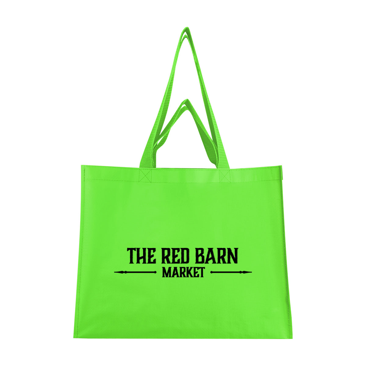 Matte Laminated Recycled Non-Woven Dual Handle Shopper Tote Bag