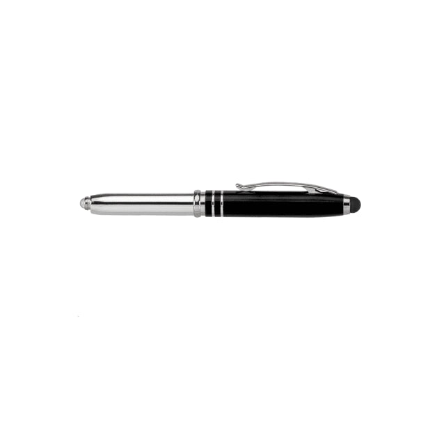 Vivano Duo w/LED Light & Stylus - ColorJet - Full-Color Metal Pen