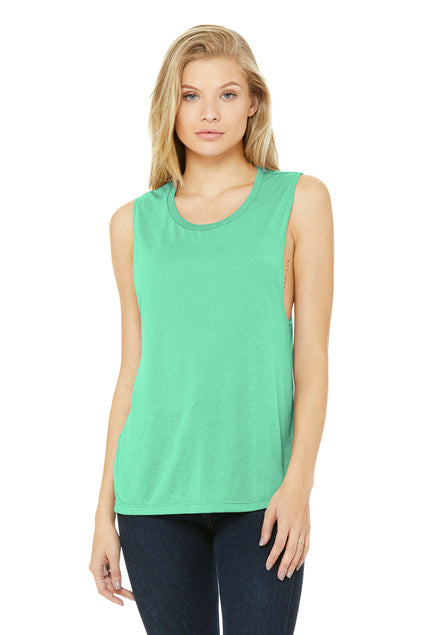Bella+Canvas Women's Flowy Scoop Muscle Tank Top