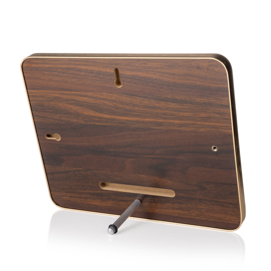Reston Plaque - Walnut Finish/Gold