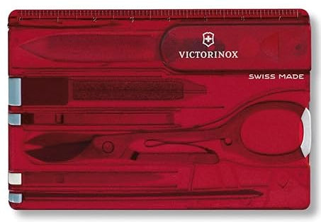 Swiss Army® Swisscard® Ruby Red Translucent Multi-Tool