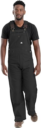 Berne Apparel Men's Short-Length Slab Unlined Duck Bib Overall