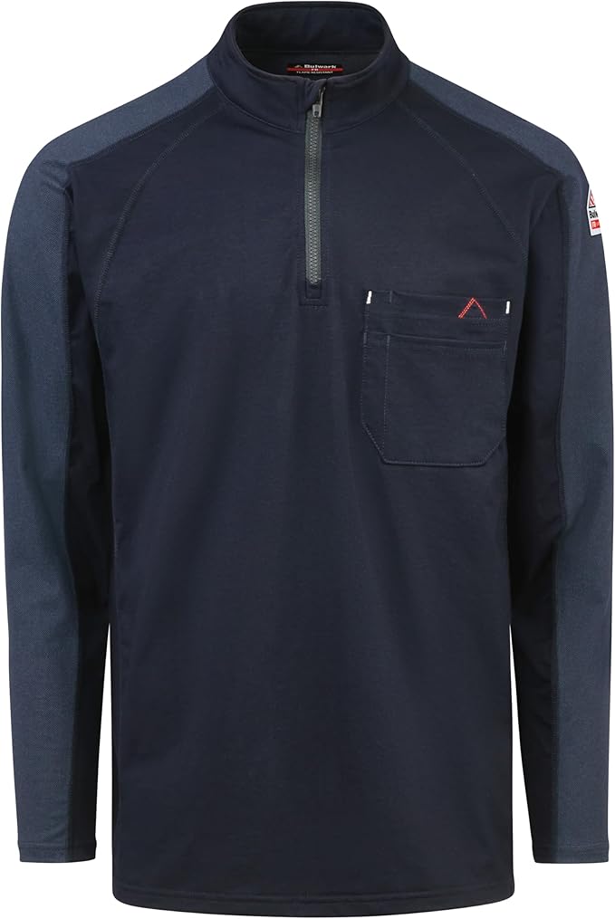 Bulwark FR Men's 1/4 Zip Flex knit