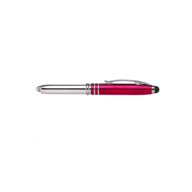 Vivano Duo w/LED Light & Stylus - ColorJet - Full-Color Metal Pen