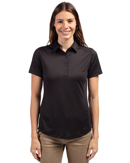 Cutter & Buck Prospect Textured Stretch Womens Short Sleeve Polo