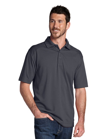 Cutter & Buck CB Drytec Genre Textured Solid Mens Big and Tall Polo