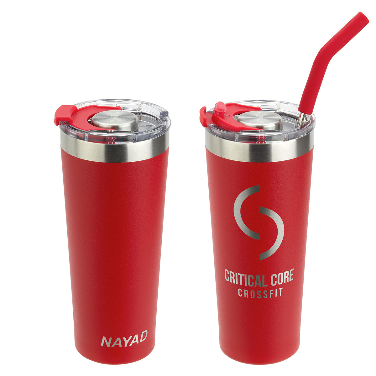 NAYAD® Trouper 22 oz Stainless Double-wall Tumbler with Straw