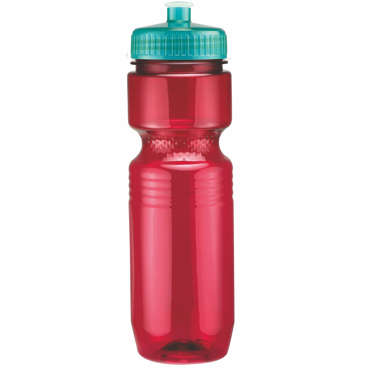Red/Translucent Aqua Blue Lid