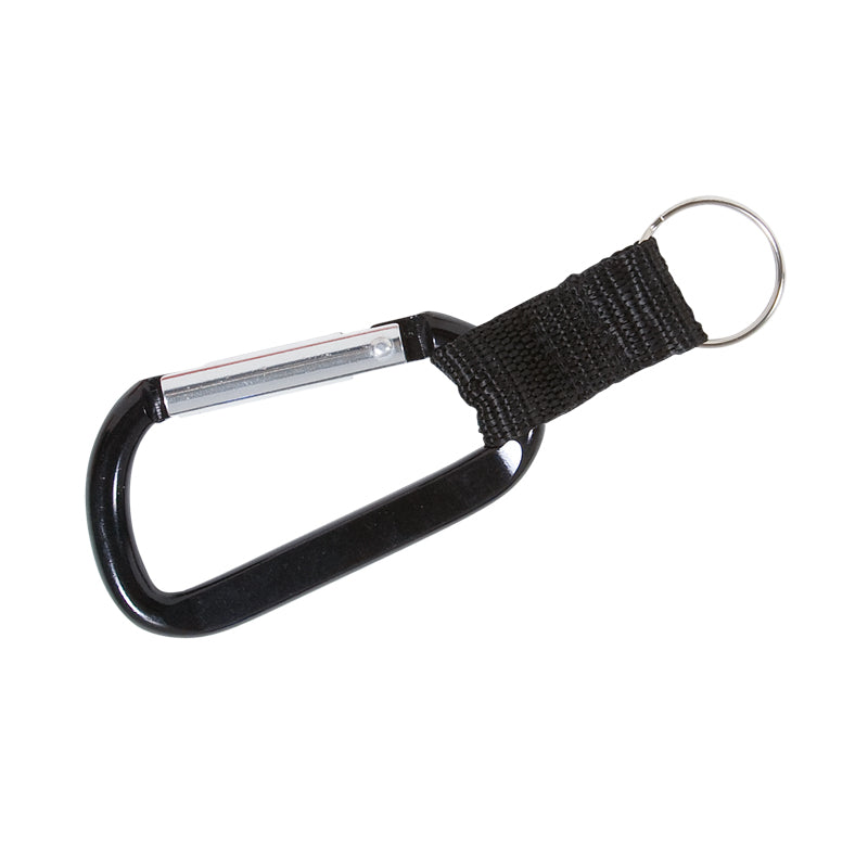 Carabiner w/Strap & Split Ring