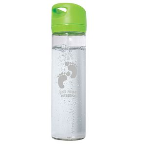 Clear Glass (bottle) Lime Green (lid)