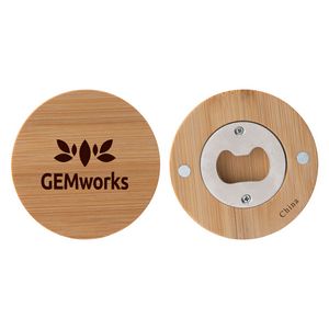 Bamboo Magnetic Bottle Opener