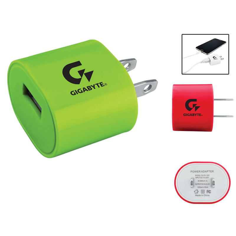 Oval USB to AC Wall Adapter