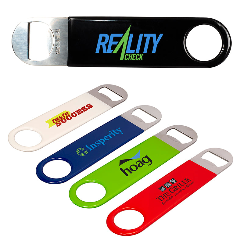 Double Sided Metal Bottle Opener w/Coating