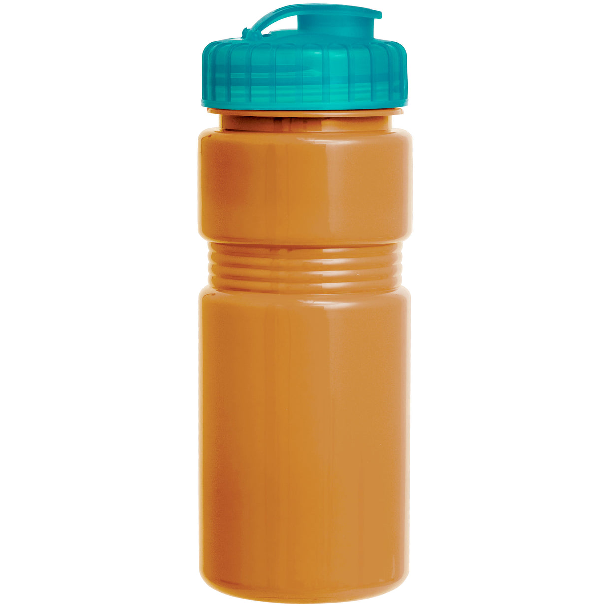 Orange/Translucent Aqua Blue Lid