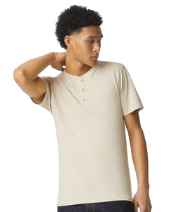 American Apparel® CVC Henley Tee