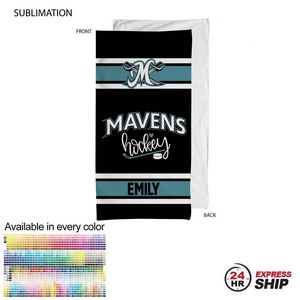 24 Hr Express Ship - Team Towel in Plush and Soft Velour Terry Cotton Blend, 30x60