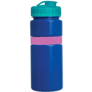 Blue/Pink Band/Translucent Aqua Lid Blank