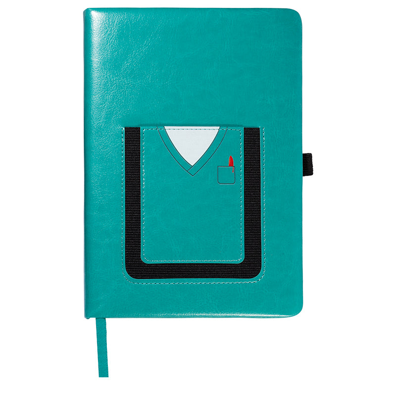 Leeman™ Medical-Themed Journal Book w/Cell Phone Pocket