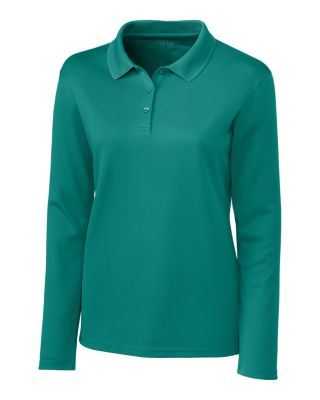 Clique Spin Eco Performance Pique Long Sleeve Womens Polo