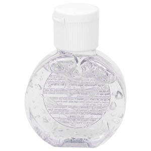 "CirPal" 1 oz Compact Hand Sanitizer Antibacterial Gel in Round Flip-Top Squeeze Bottle