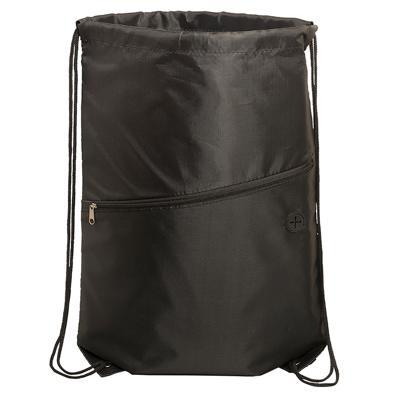 Incline Drawstring Backpack w/Zipper