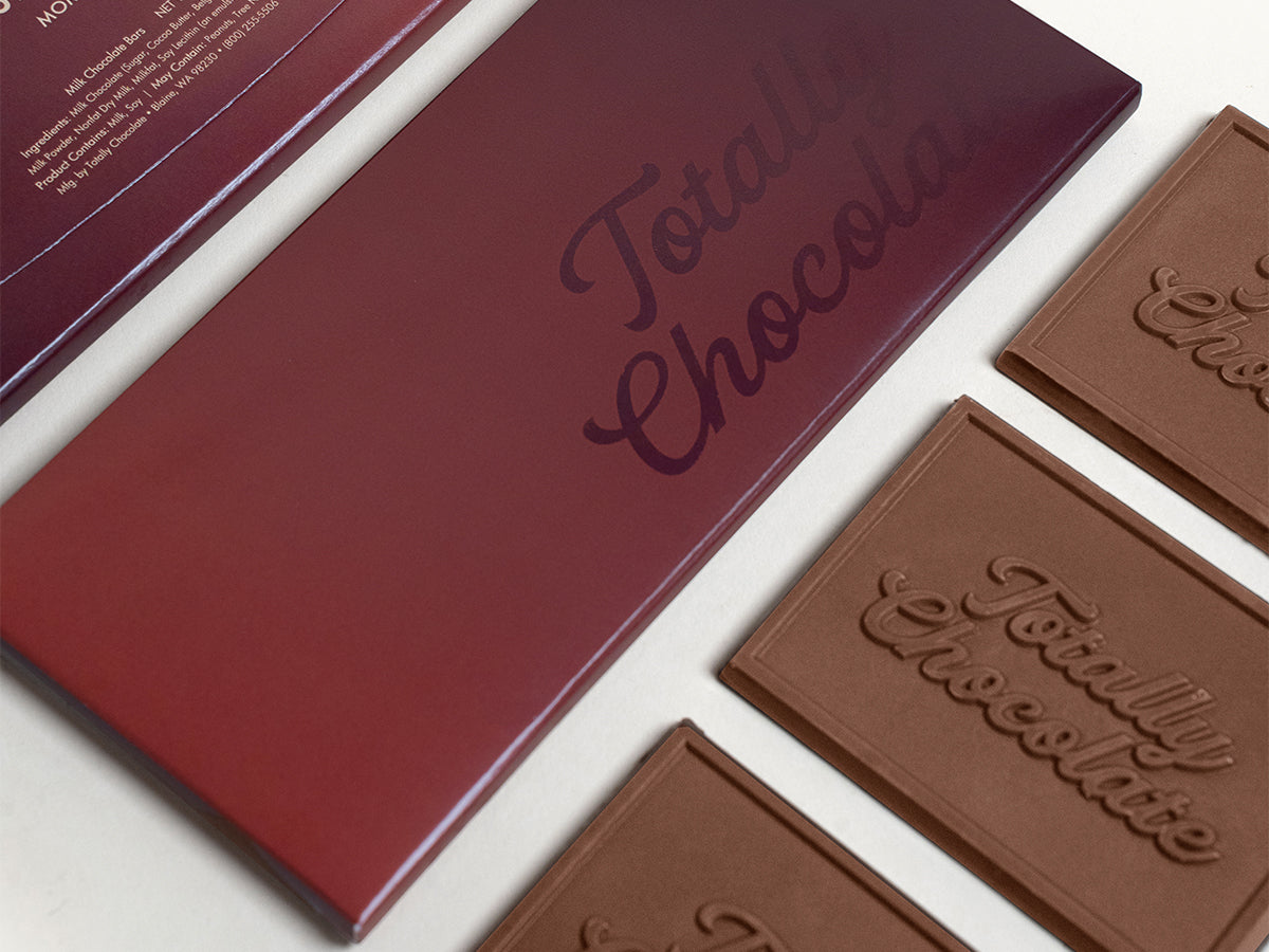 Chocolate Storyteller with 3 Custom Engraved Chocolate Bars