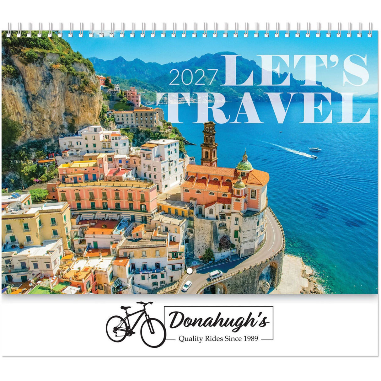 Lets Travel Spiral Wall Calendar