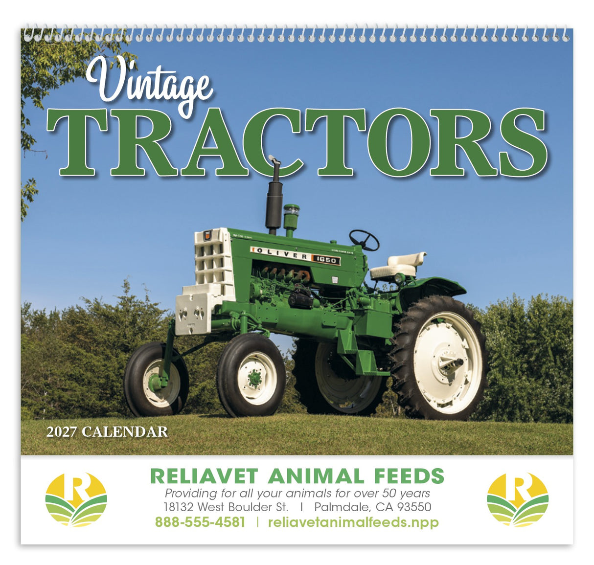 HotLine Products Vintage Tractors Appointment Calendar - Spiral cover image