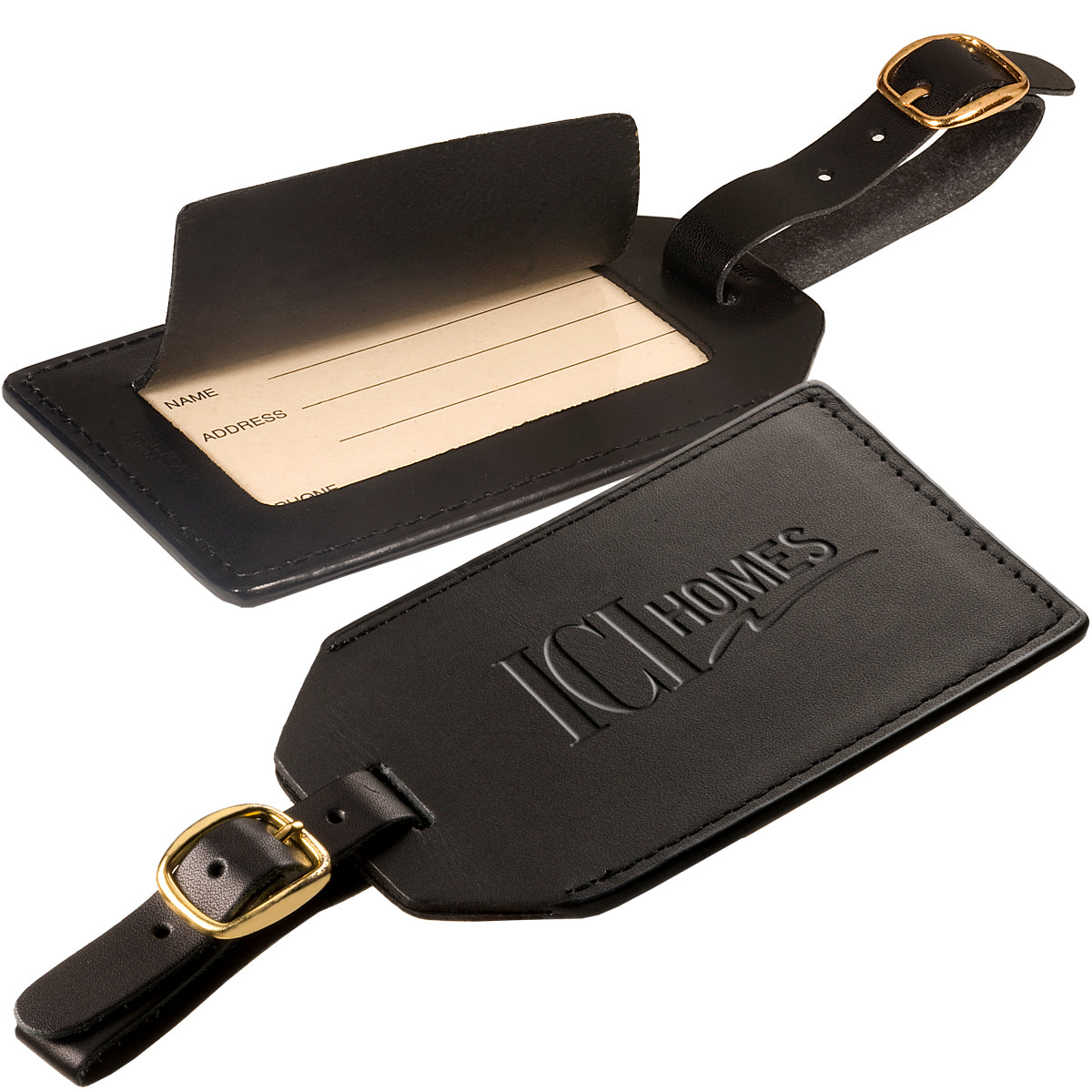 Grand Central Luggage Tag (Sueded Full-Grain Leather)