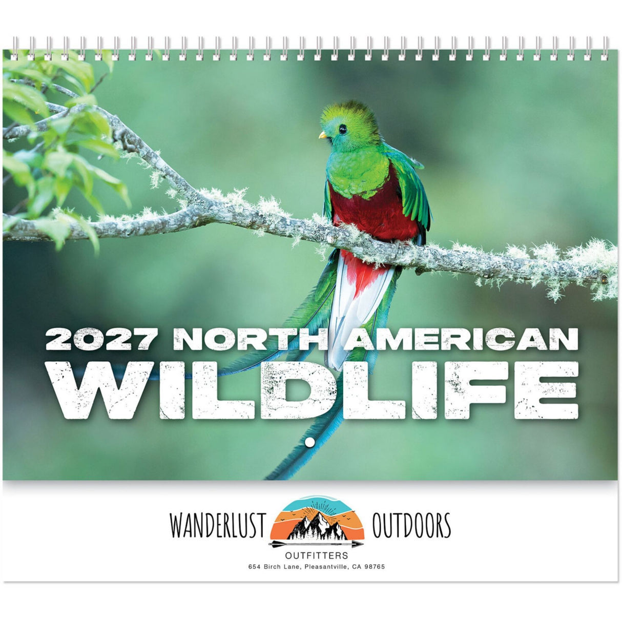 Full Colour North America Wildlife Spiral Calendar
