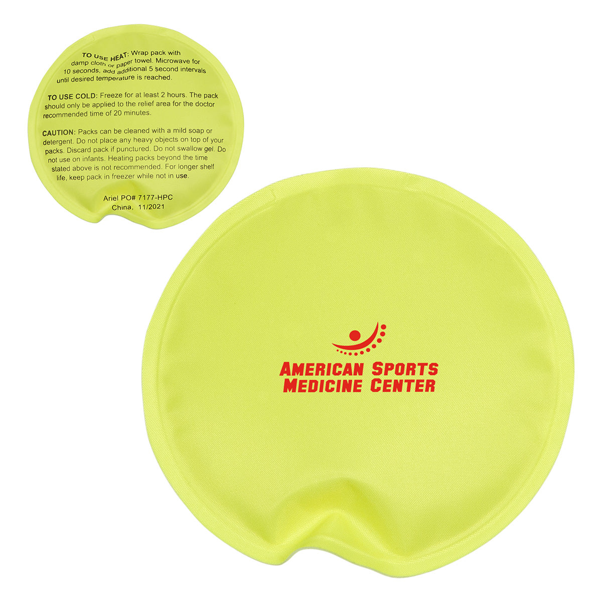 Round Nylon-Covered Hot/Cold Pack