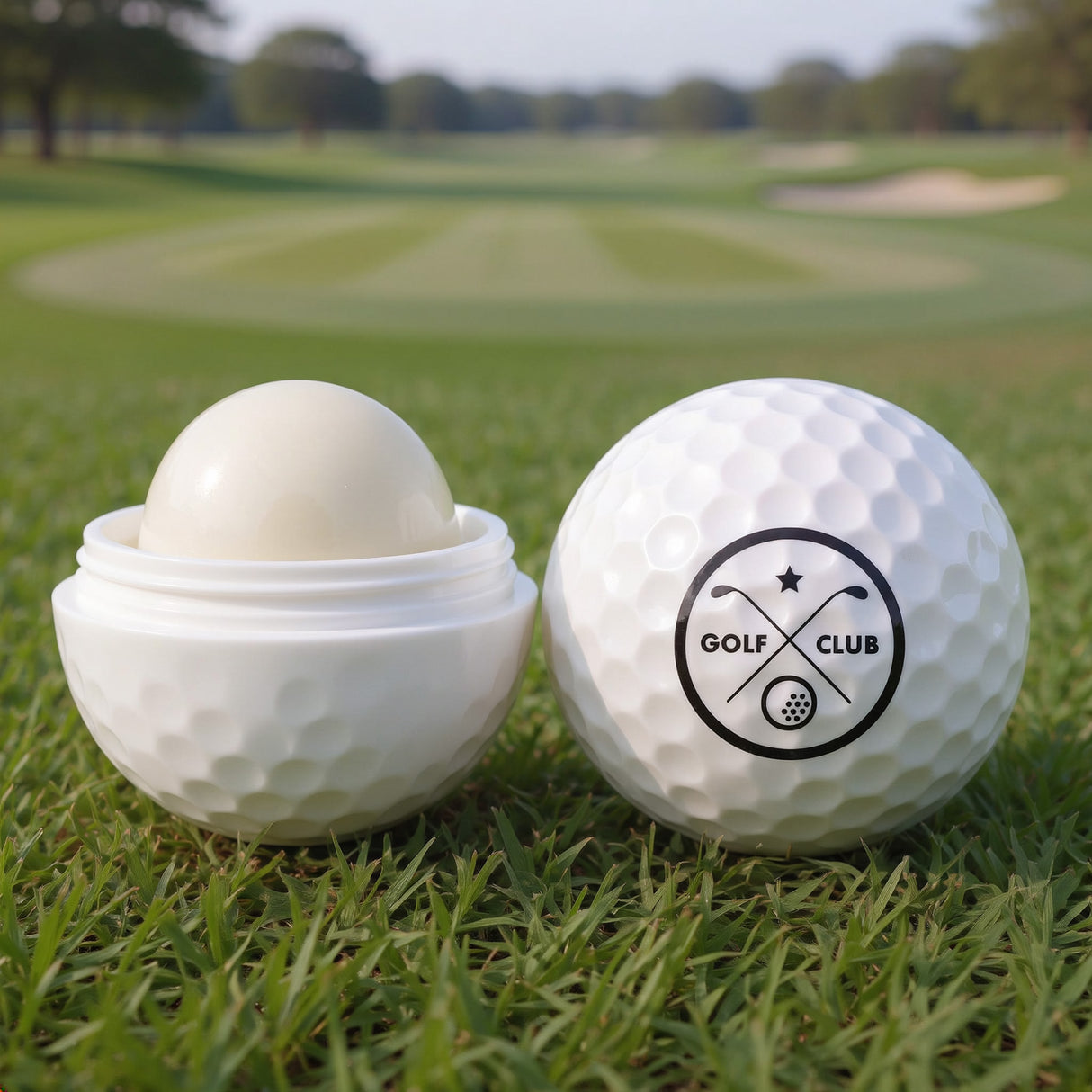 Golf Ball Lip Moisturizer Container