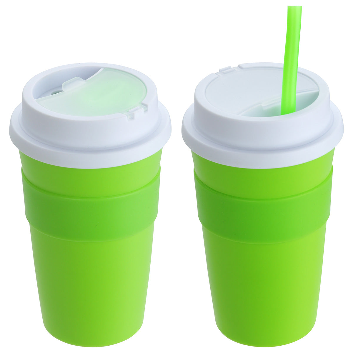 Bistro 14 oz Coffee Cup with Silicone Sleeve + Straw