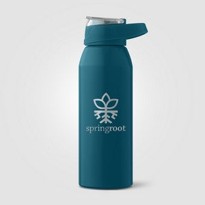 Lyse Recycled Aluminum Sport Bottle - 24 oz. - Laser Engraved