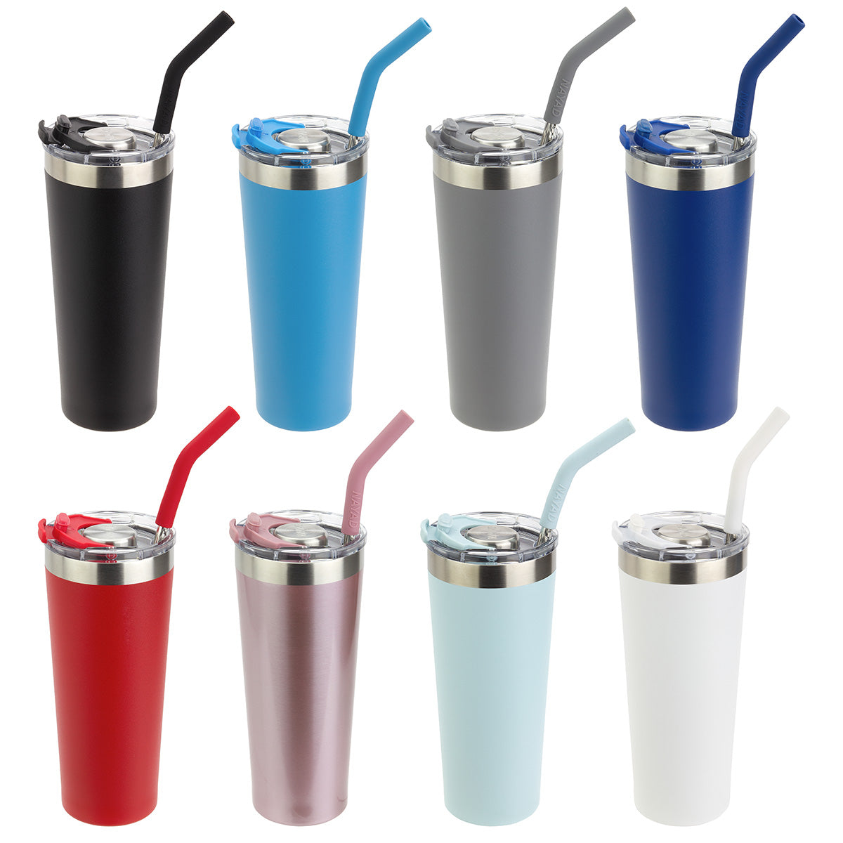 NAYAD® Trouper 22 oz Stainless Double-wall Tumbler with Straw