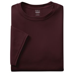 Athletic Maroon Red Blank Folded View