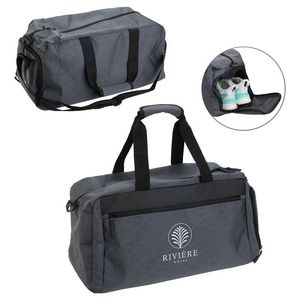 000742 Diamondback Heathered Polycanvas Travel Duffel