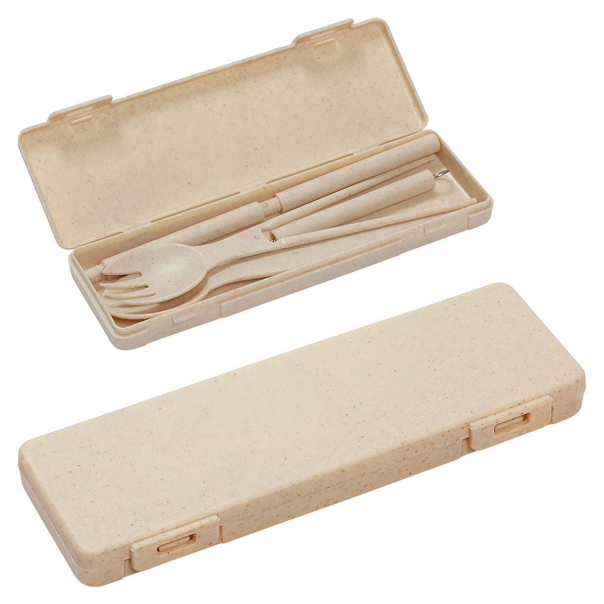 6-in-1 Portable Wheatstraw Tableware Set