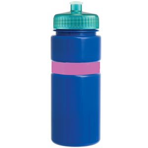 Blue/Pink Band/Translucent Aqua Lid Blank