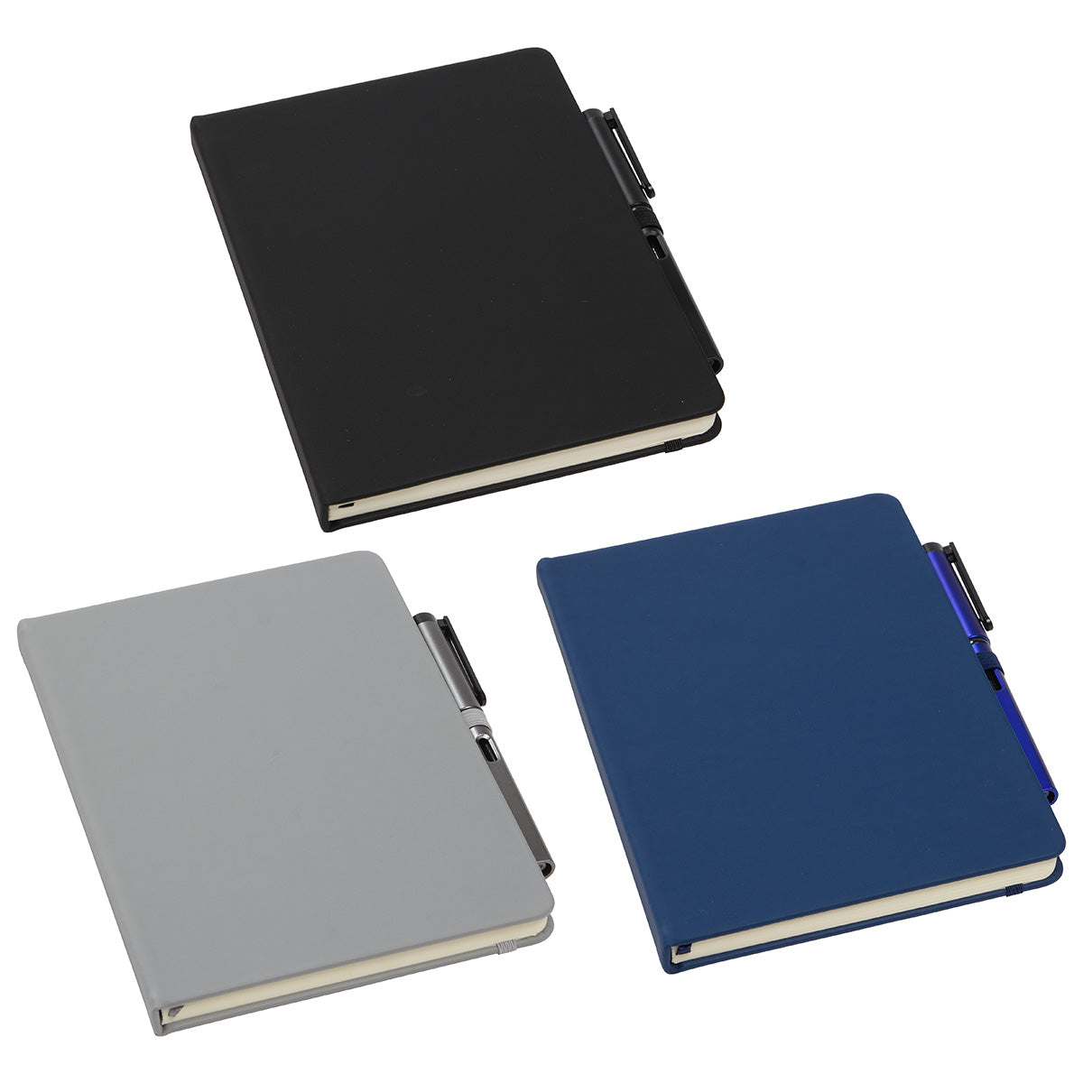 000616 Quorum Soft Touch Journal with Matching Color Gel Pen