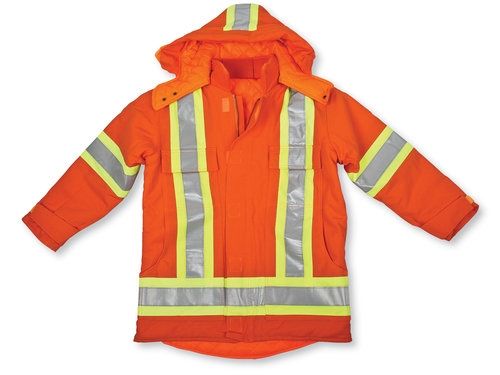Quilt Cotton Orange Duck Jacket