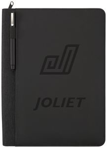 Vienna Heathered Zippered Padfolio with FSC® Mix Paper