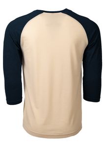 Navy Heather Blue/Oatmeal Beige Blank Back