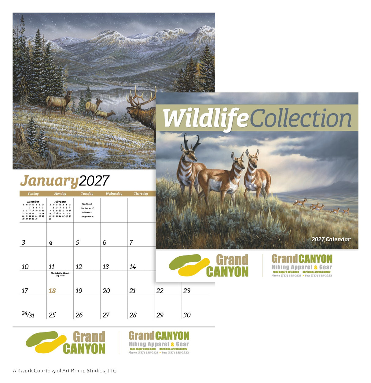 HotLine® Products Wildlife Collection Appointment Calendar - Stapled