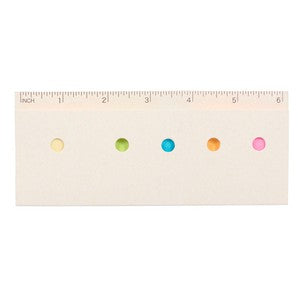 000403 Recycled Milk Carton Sticky Notes & Ruler Pad