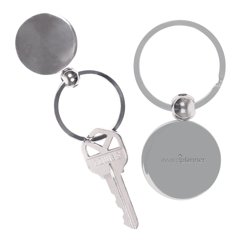 Round Metal Key Chain