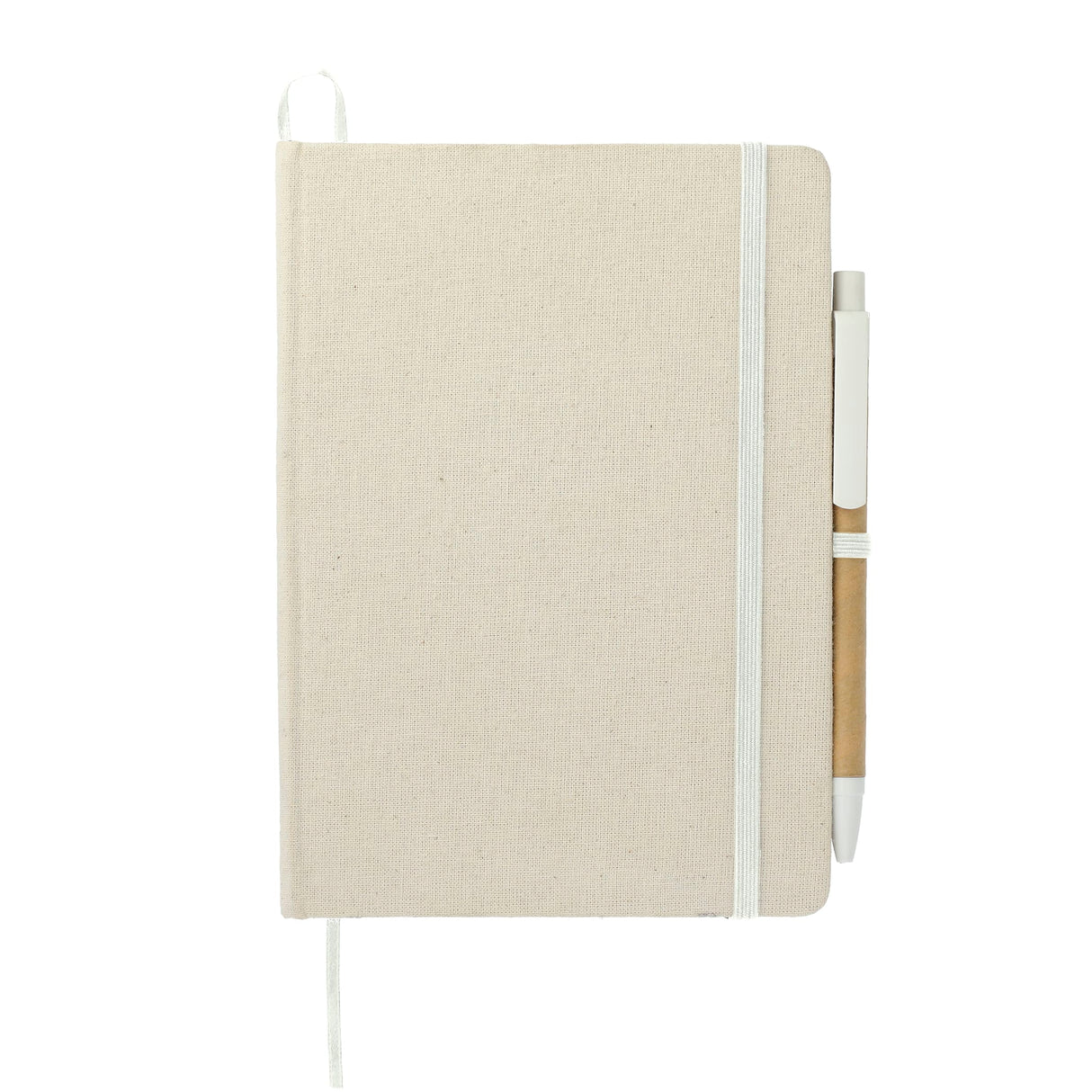 5'' x 7'' Organic Cotton Bound Notebook w/Pen