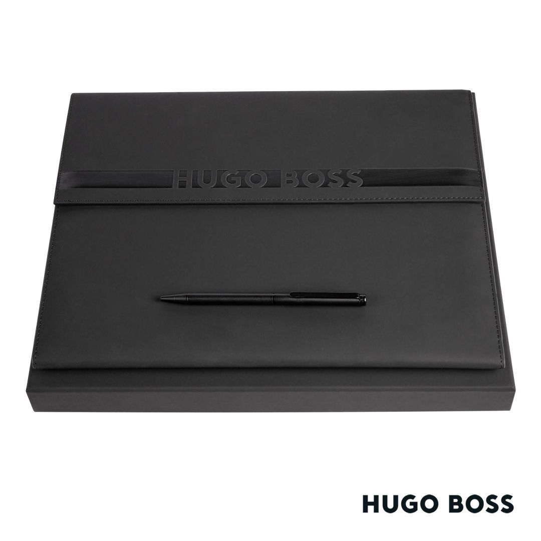 Hugo Boss® Cloud Ballpoint Pen & A4 Folder Set